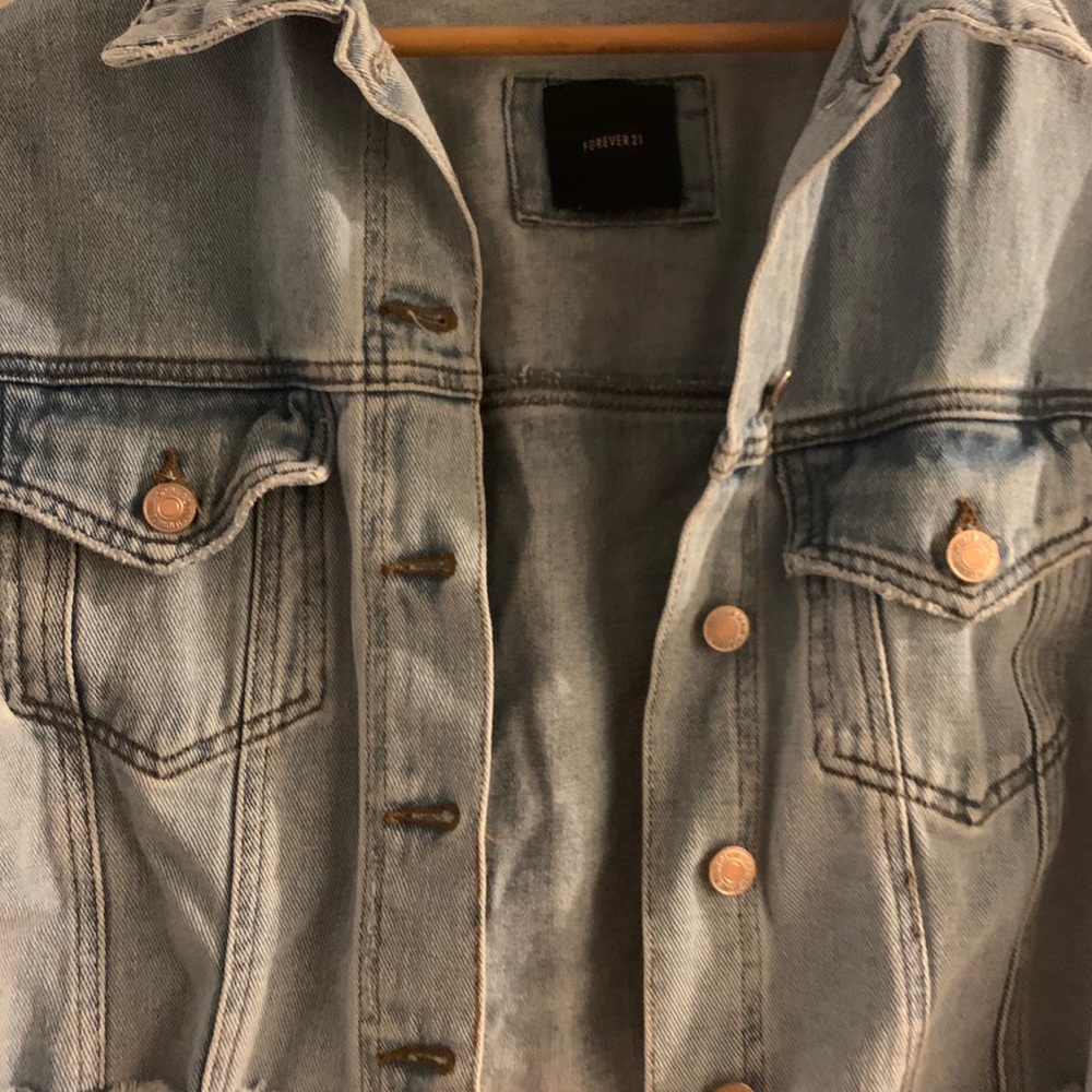 Distressed Jean Jacket - Picture 2 of 4